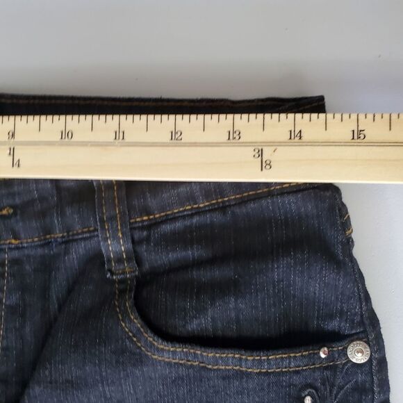 COS Jeans Black Denim Straight Leg Hi-Rise Black Embroidery Sequins Size 8P - Picture 15 of 16
